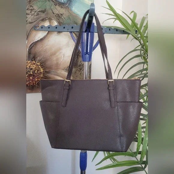 Michael Kors Dark Brown Tote Bag - Picture 4 of 16